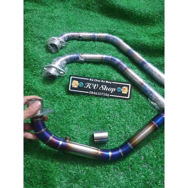 cổ pô titan winner x gắn pô zin họng 32mm