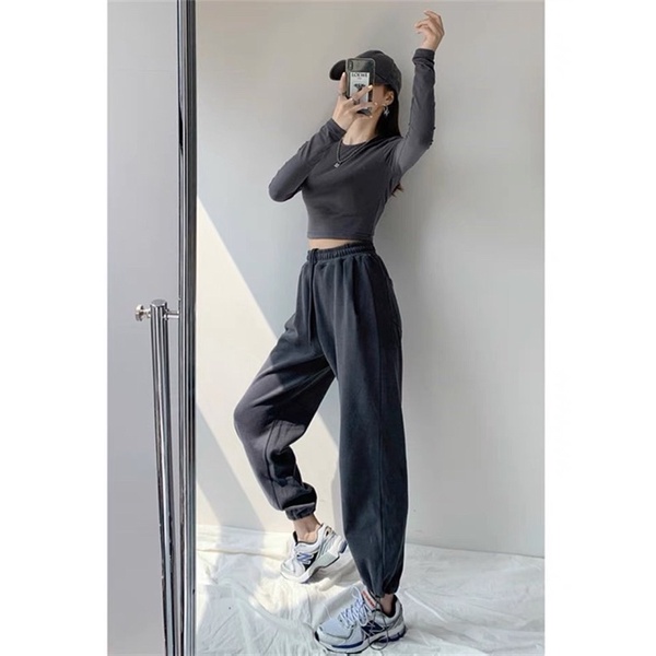 Quần Jogger Ống Rộng Nam Nữ Unisex