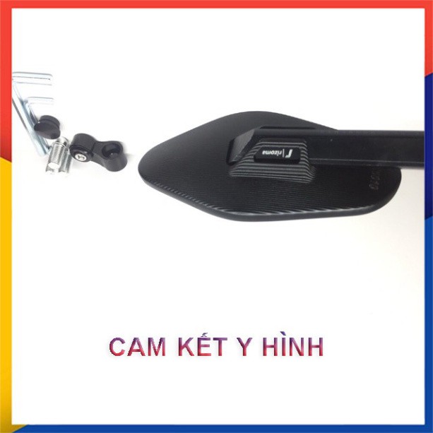 Gương Rizoma Elip Chính Hãng Tặng Ron Xoay 360