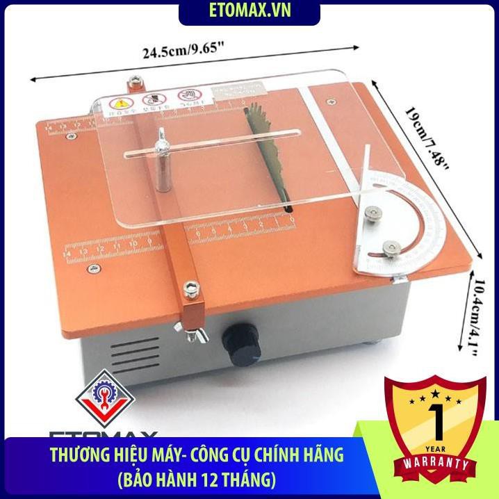 Máy cưa bàn mini đa năng 24V 2in1 ( ETOMAX ),2 mô tơ 795 cực khỏe.