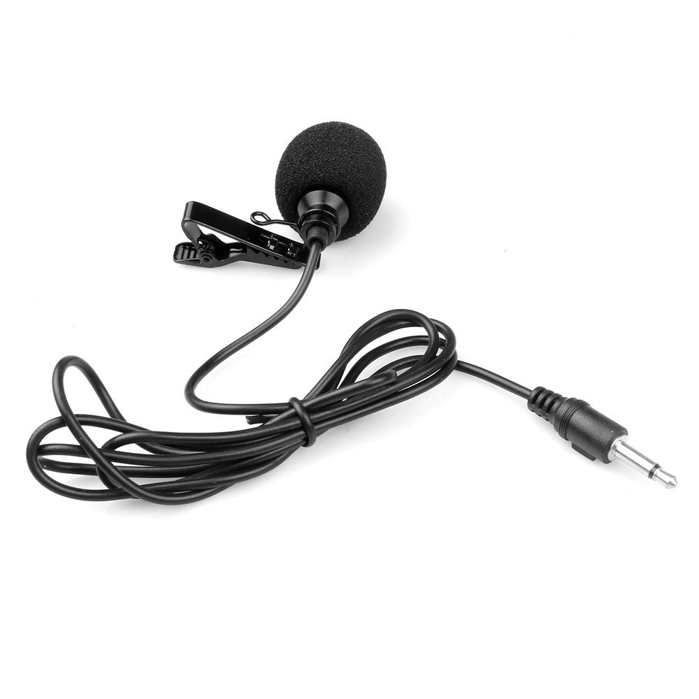 Mini 3.5mm Jack Mono Microphone Portable Collar Clip Talker Mic