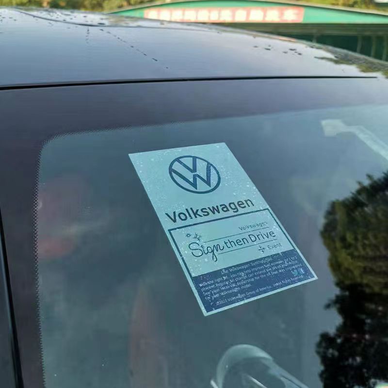 Miếng Dán Tĩnh Điện Trang Trí Kính Chắn Gió Xe Hơi Honda Toyota Nissan BMW Mercedes benz Mazda