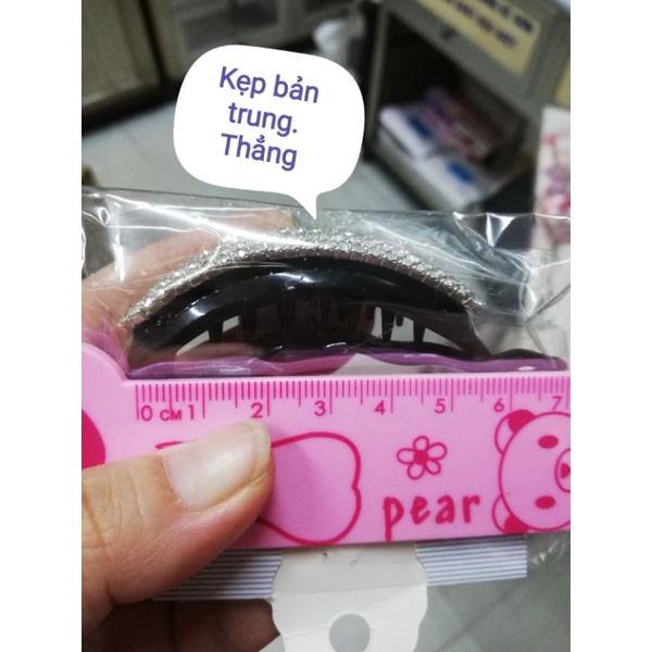 Kẹp tóc - Kẹp ngang đính xoàn chấu 7cm - 9cm hàng công ty