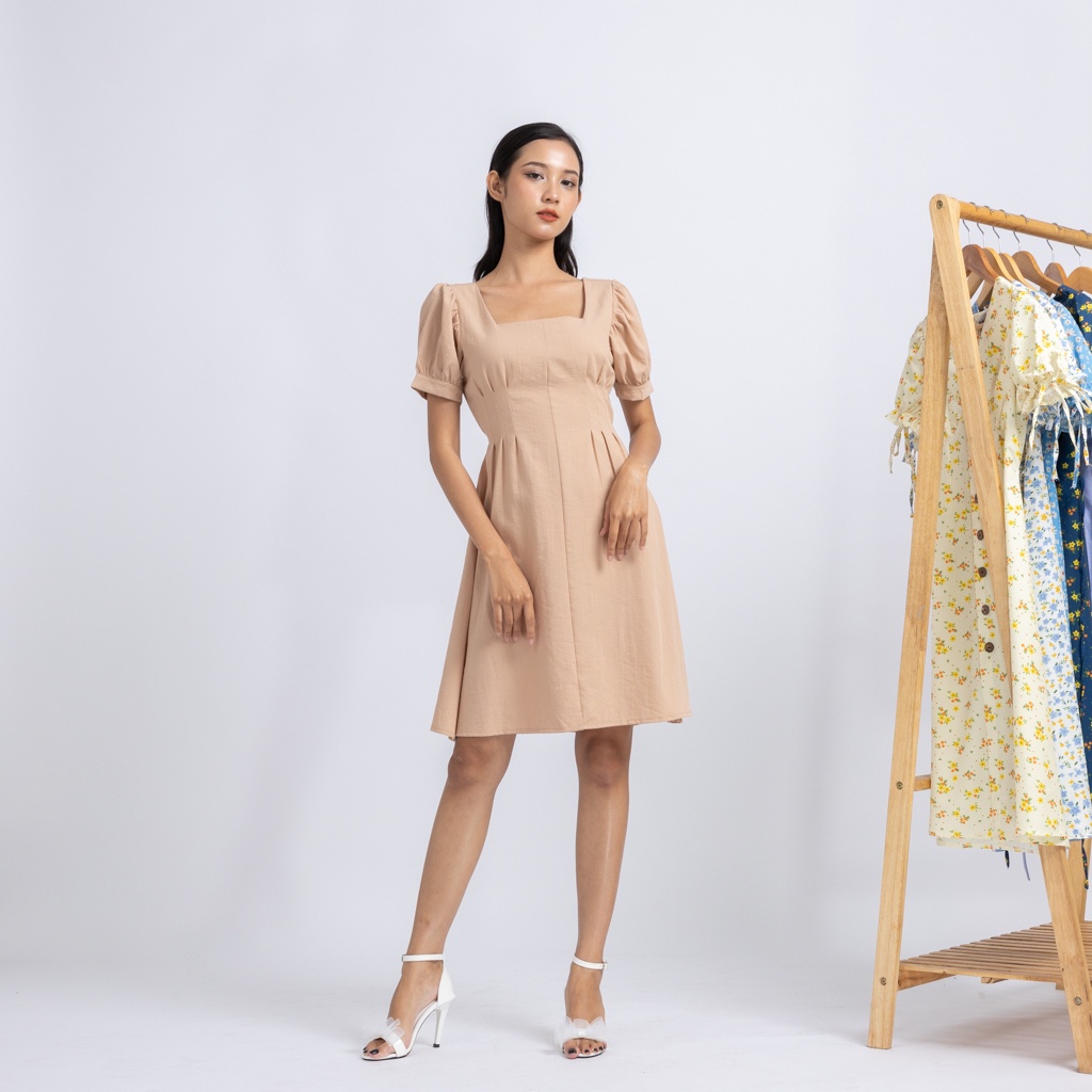 Đầm sơ mi nữ thời trang thiết kế chữ A mẫu mới Local Brand Chính Hãng Midori Studio