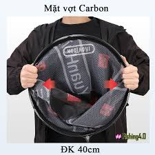 CÁN VỢT CACBON 2m1 CÂU ĐÀI-MẶT VỢT 40cm VỚT CÁ