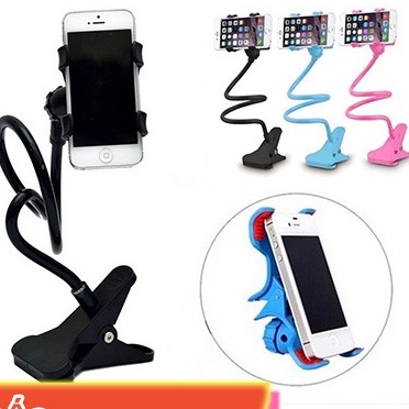 Giá đỡ điện thoại đuôi khỉ - Kẹp điện thoại đầu gường dán tường gắn xem phim selfie livestream tốt- Honey shop