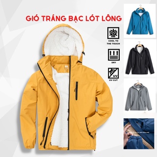 Áo Khoác Gió Lót Lông Cừu Nam Nữ Mùa Đông Cao Cấp Ấm Áp Tráng Bạc , Chống Nước, Gió Bụi, Mới K&T Fashion