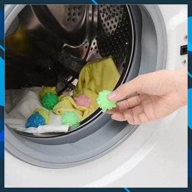 Quả cầu gai ion giặt quần áo - Bóng giặt sinh học hỗ trợ giảm nhăn hiệu quả