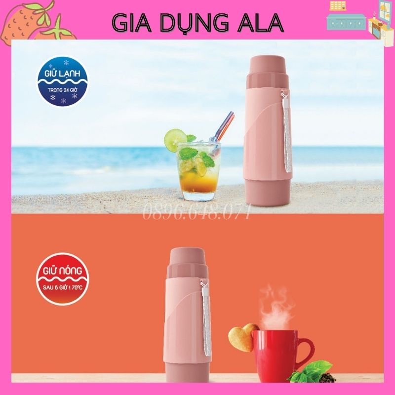 Phích Giữ Nhiệt, Bình Nước Giữ Nhiệt Mini 450ml Giữ Nóng Tới 12h, Giữ Lạnh Tới 24h