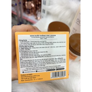 Thuốc duỗi tóc Lavox nano complex phục hồi tóc mini - duỗi tóc Lavox nano complex 140G*2