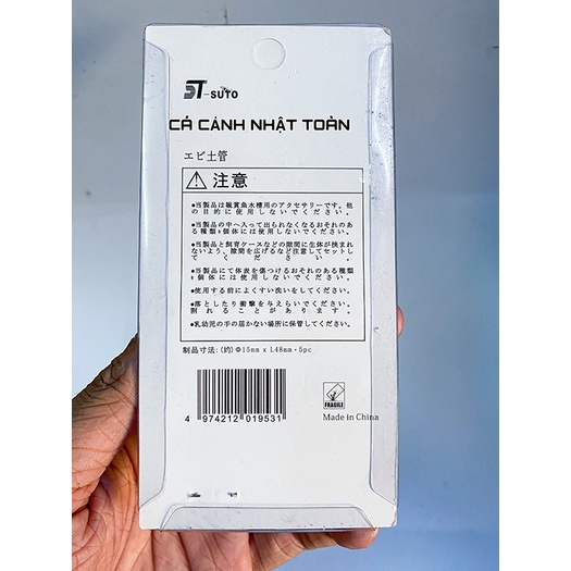 VỈ 5 ỐNG GỐM TRANG TRÍ CHO BỂ TÉP CẢNH