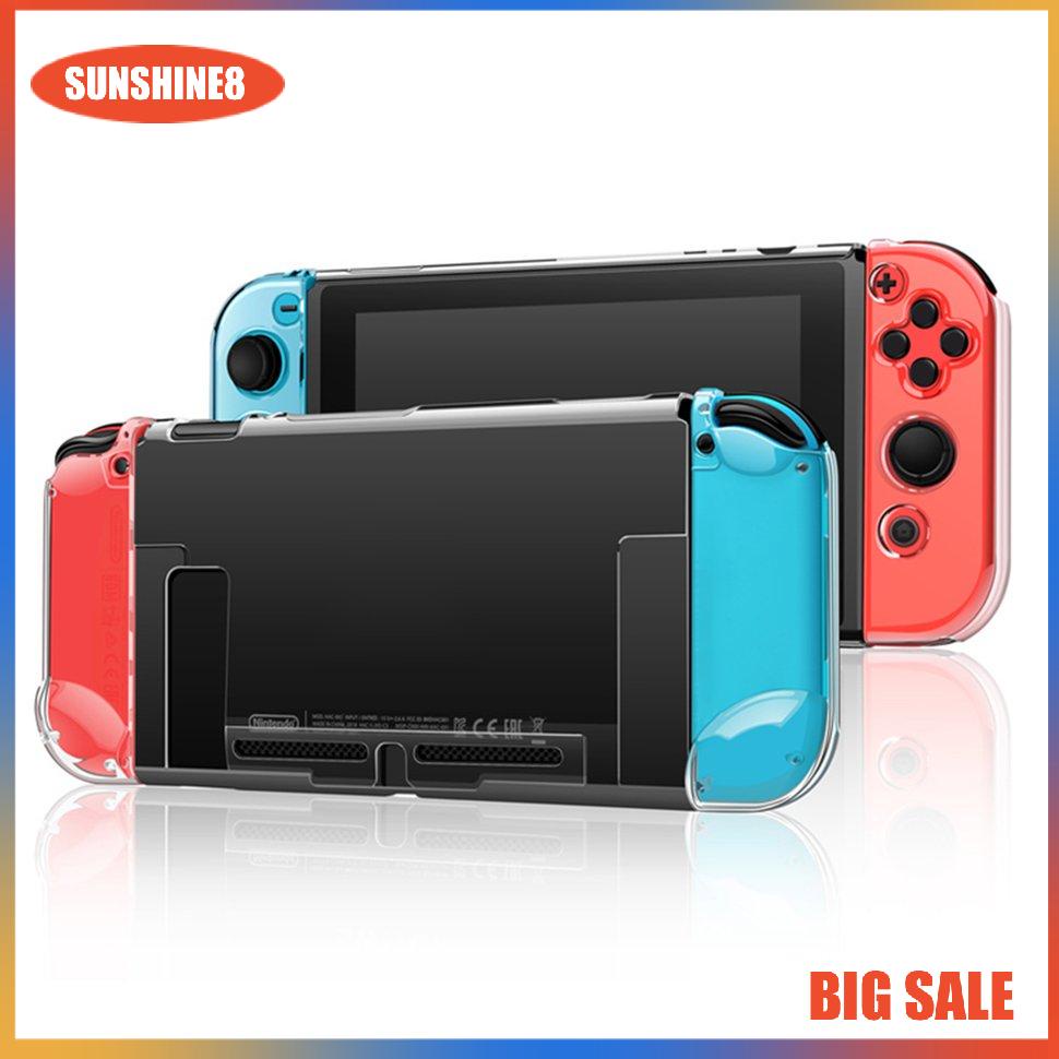 【SUN】For Nintendo Switch Protect Crystal Transparent Anti-Damage &amp; Dust Case Shell