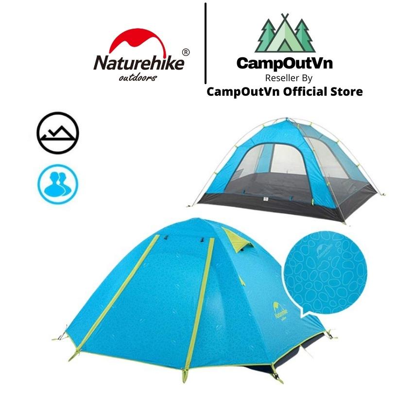 Lều cắm trại naturehike campoutvn lều naturehike dã ngoại du lịch lều 2 người chống thấm tốt A261