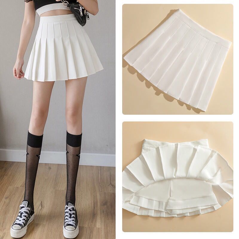 Chân Váy Chữ A Xếp Ly XS-3XL Thời Trang Cho Tuổi Teen