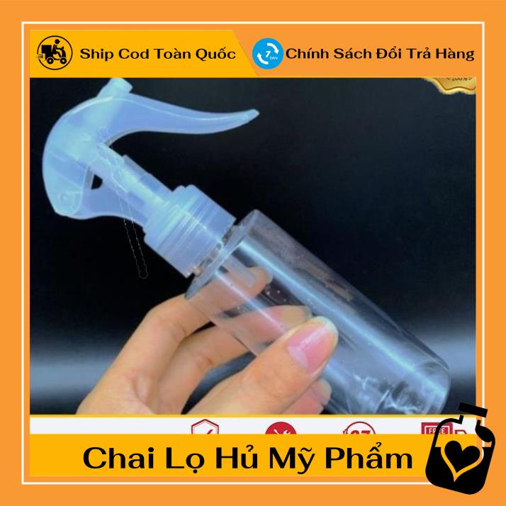 [TOP GIÁ RẺ] Chai nhựa pet xịt Vòi Súng 100ml vai ngang rỗng chiết mỹ phẩm ,Xưởng Chai Lọ