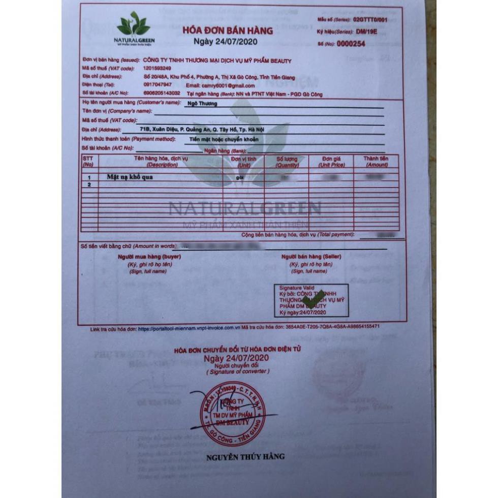 Nạ khổ qua đắp mặt nạ