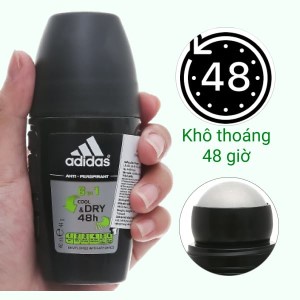 Lăn Khử Mùi Nam Ngăn Mồ Hôi Adidas 6 in 1 40ml