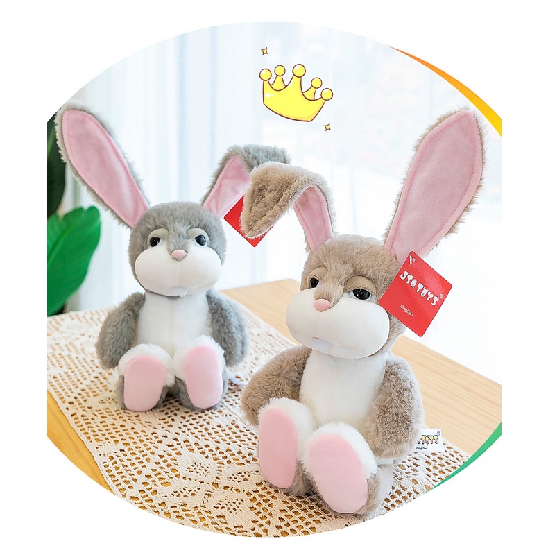 Thỏ Bông mềm mịn dễ thương, Gấu bông cảm xúc siêu đáng yêu - quà tặng ý nghĩa