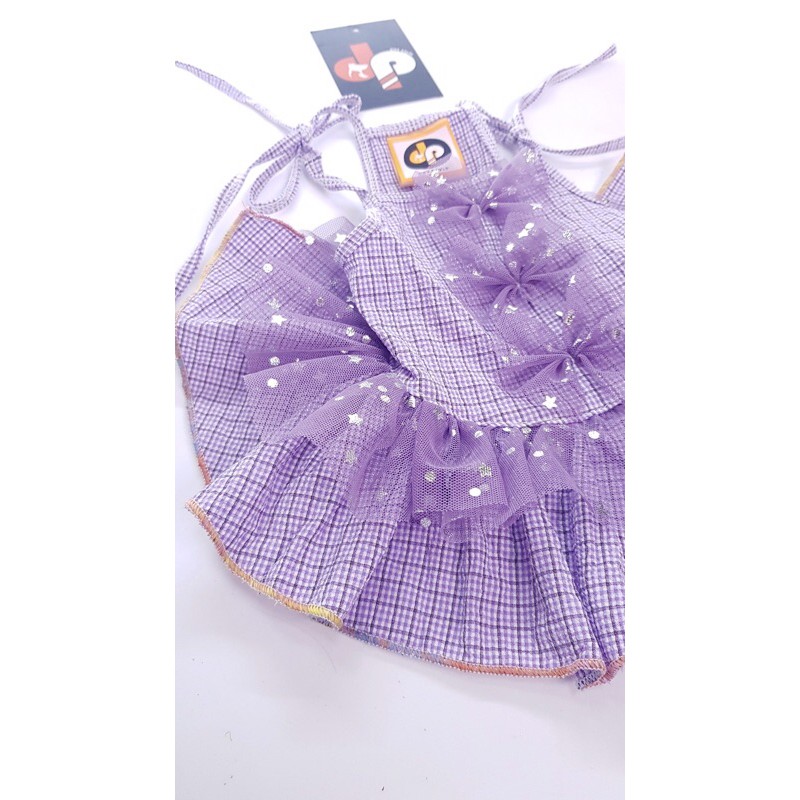 Đầm hè chó mèo phối lưới sao (0,5-60kg)