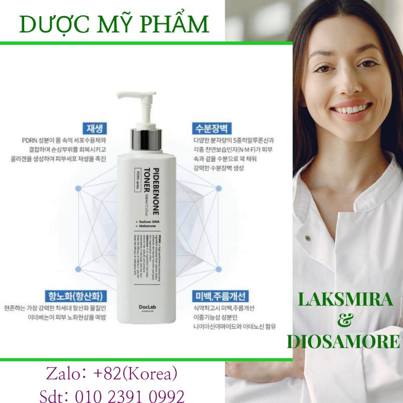 Nước hoa hồng DNA toner doclab 508ml