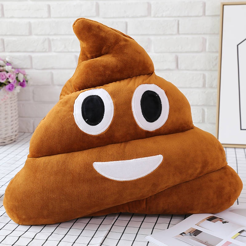 Gối Nhồi Bông Dễ Thương Hình Cục Phân 35Cm / 15Cm