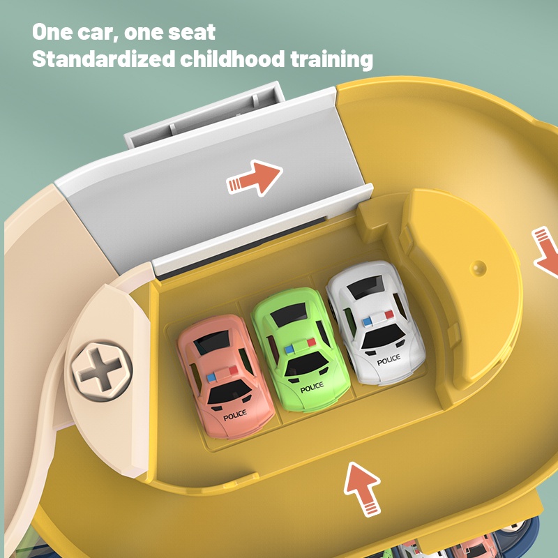 Bộ đồ chơi Zhan Qi Toys xe chạy trên đường ray có nhạc đèn độc đáo vui nhộn cho bé