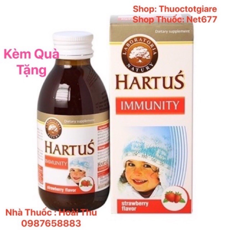 [Kèm quà tặng ] Hartus Immunity- Tăng sức đề kháng cho bé [ Hàng Chính Hãng]