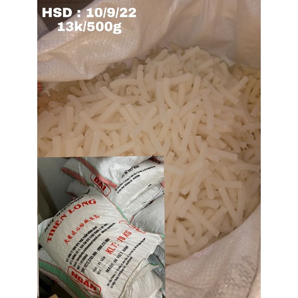 Nui dài gạo trắng bịch 500g hiệu Thiên Long