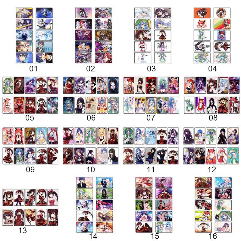 Set 10 Nhãn Dán Trang Trí In Chữ Date A Live