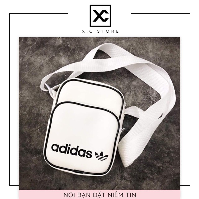 [RẺ NHẤT SHOPEE] Túi đeo chéo adidas nam nữ, chất da mềm dữ fom cực tốt, túi thể thao chống nước