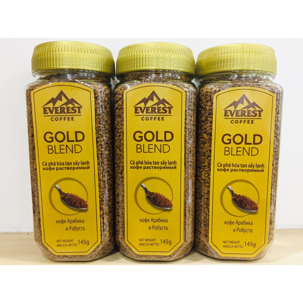 Cà phê Everest hòa tan sấy lạnh Gold Blend hũ 145g