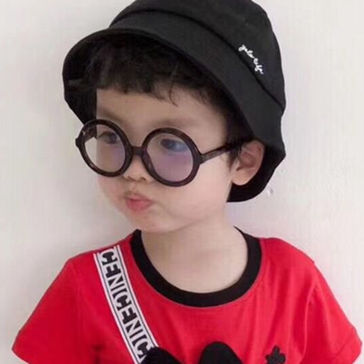 Mắt Kính Gọng Tròn Kiểu Hoạt Hình Ngộ Nghĩnh Cho Bé Trai Và Gái