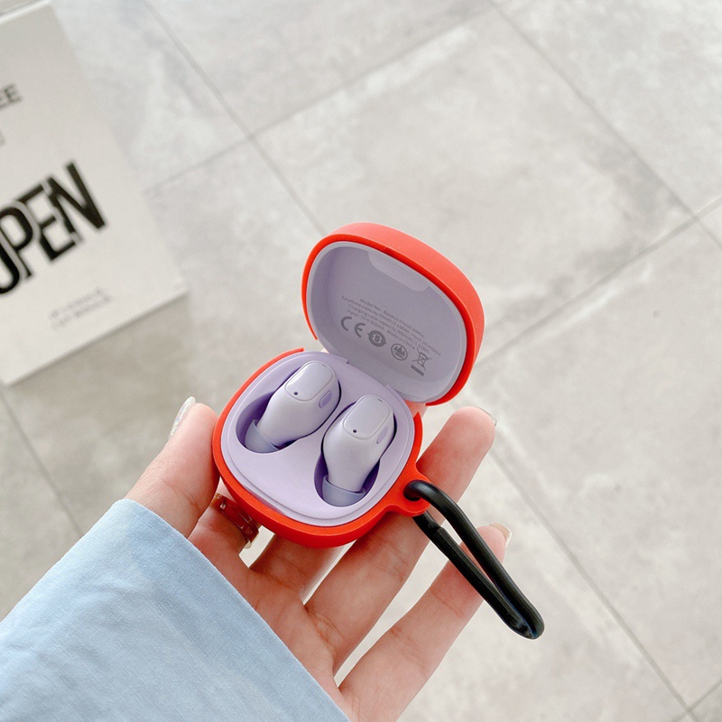 Vỏ Bọc Hộp Sạc Tai Nghe Baseus WM01 Bằng Silicon Hình Mèo Hoạt Hình Dễ Thương Có Khóa Cài Chống Rơi