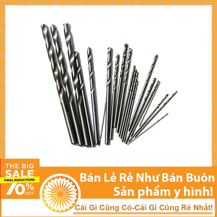 Bộ 21 Mũi Khoan 0.6-0.8-1.0-1.2-1.5-2.0-3.0mm Mỗi Loại 03 Chiếc