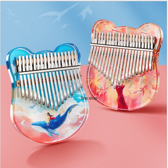 Đàn kalimba trong suốt 17 phím loại 1- Hàng chính hãng