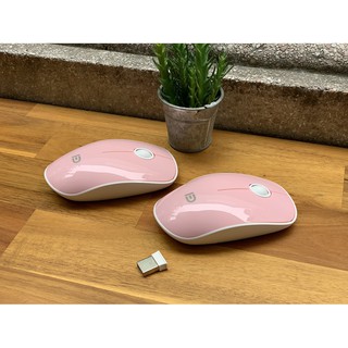 Chuột quang không dây Forter V8 màu hồng phấn