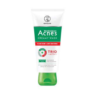 🍀🍀Sữa rửa mặt ngăn ngừa mụn sạch khuẩn mụn và mịn màng Acnes Creamy Wash - 100g