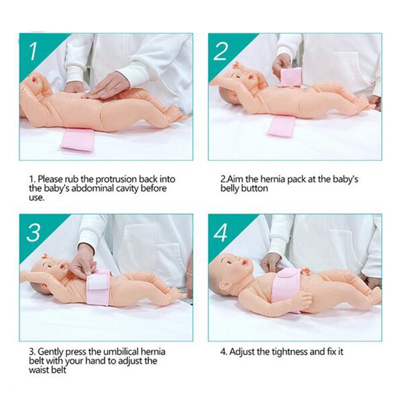 Set 2 Đai Quấn Bụng Bằng Cotton Co Giãn Thoáng Khí Cho Trẻ Sơ Sinh