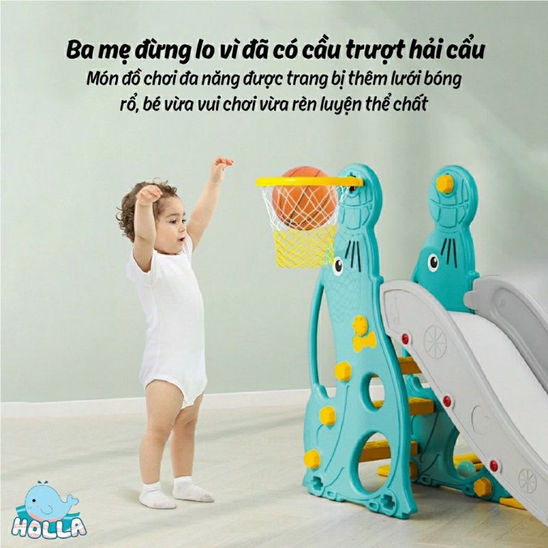 CẦU TRƯỢT ĐƠN HẢI CẨU HOLLA CHO BÉ  CHÍNH HÃNG