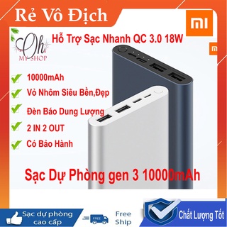 Sạc dự phòng gen 3 10000mah -chính hãng hỗ trợ sạc nhanh 2 chiều qc 3.0 18w