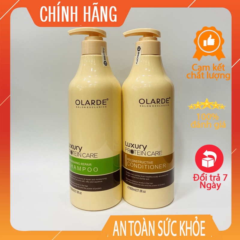 Dầu Gội Xả siêu mượt OLARDE - LUXRY PROTEIN CARE 500ml - 800ml