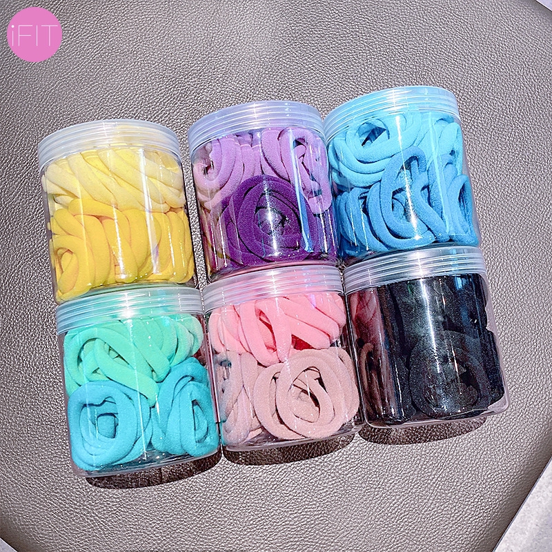 Set 50 Dây Cột Tóc iFIT Co Giãn Nhiều Màu Sắc