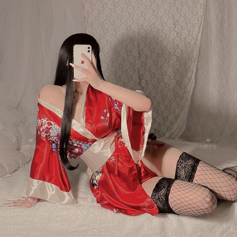 set áo choàng kimono cosplay cổ trang cô gái trung hoa sexy gợi cảm | BigBuy360 - bigbuy360.vn