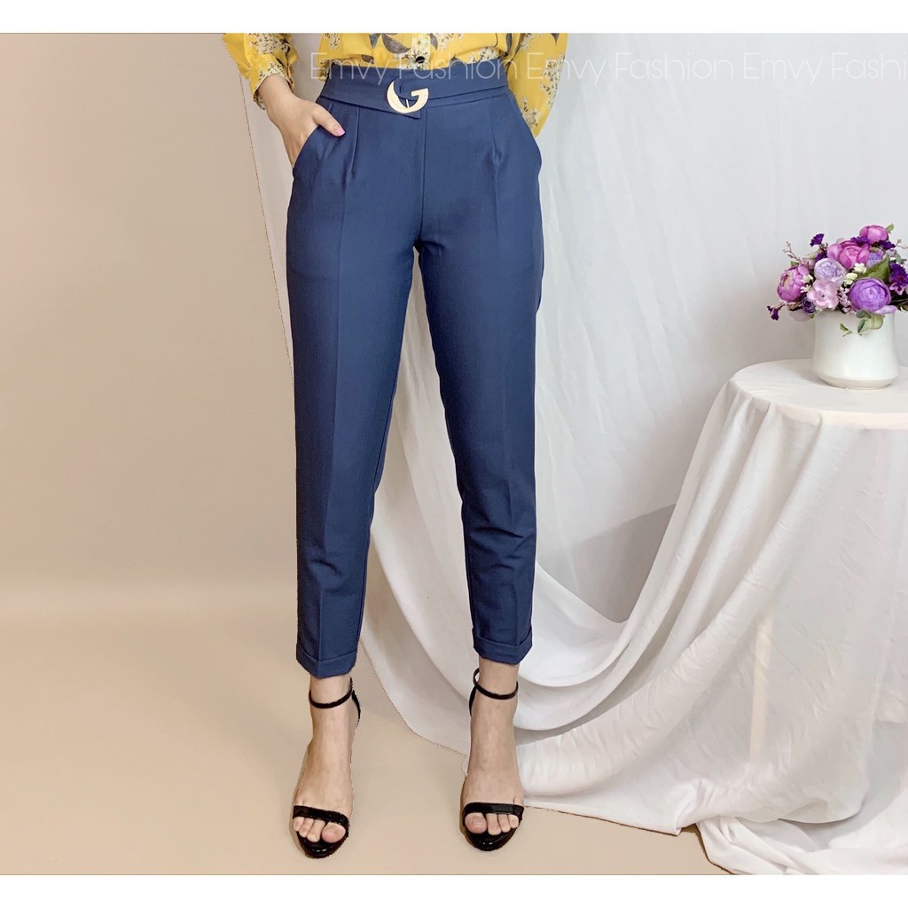 Quần Âu nữ công sở chất kaki mịn co dãn Emvy - Q1 | BigBuy360 - bigbuy360.vn