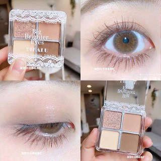 (Hàng Mới Về) Bảng Phấn Mắt Dikalu Bốn Màu Ánh Ngọc Trai Lấp Lánh