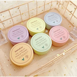 [NGẪU NHIÊN MÀU] Set Phấn Phủ Dạng Bột Innisfree No Sebum Mineral Powder Travel Exclusive Set