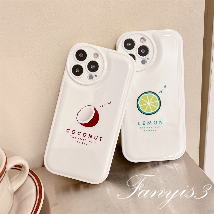 Ốp Điện Thoại Mềm Chống Rơi Hình Quả Chanh Cho iPhone 14 13 12 11 Pro Max X XR Xs Max 8 7 6 6s Plus SE 2020