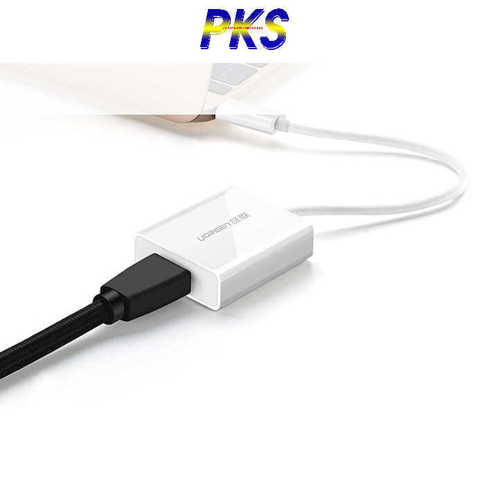 Cáp chuyển USB-C to HDMI hỗ trợ 4K 2K (trắng) Ugreen 40273