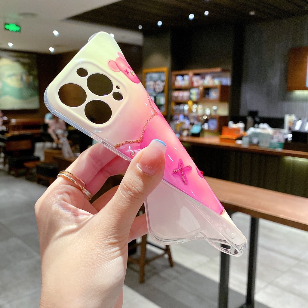 Ốp Điện Thoại Chống Sốc In Hình Đầu Gấu Cho Iphone 14 / 13 / 12 / 11 / XS / 8P / 7