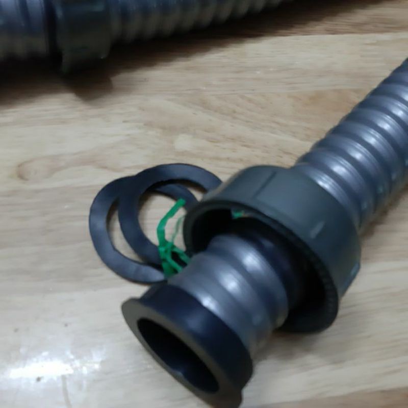 Ống xả ruột gà cho bồn rửa chén 2 đầu tán, ống 34mm, tán 49 mm | BigBuy360 - bigbuy360.vn